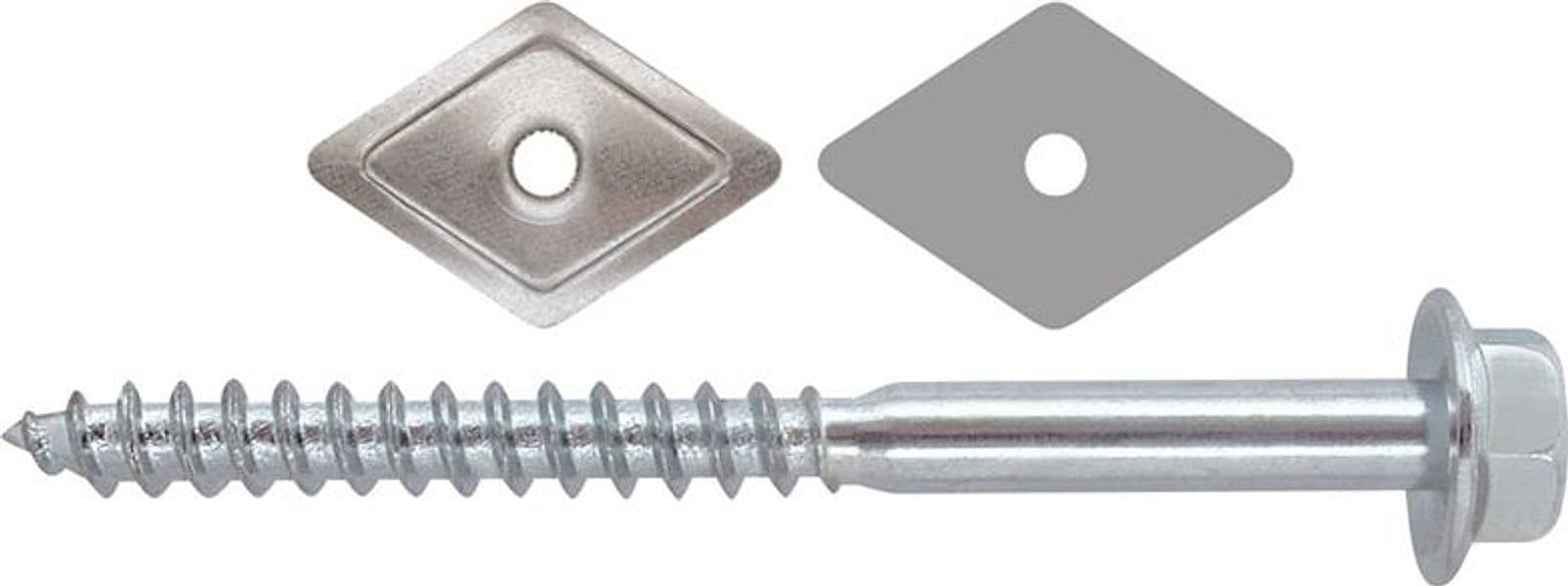 Vite Mordente Zincata per Legno TE con Rondella Mm 6 x 130 Friulsider