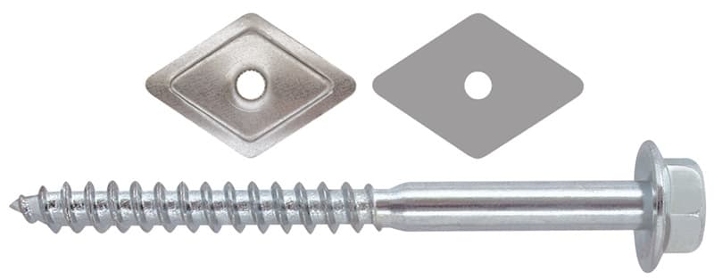 Vite Mordente Zincata per Legno TE con Rondella Mm 6 x 70 Friulsider - 2