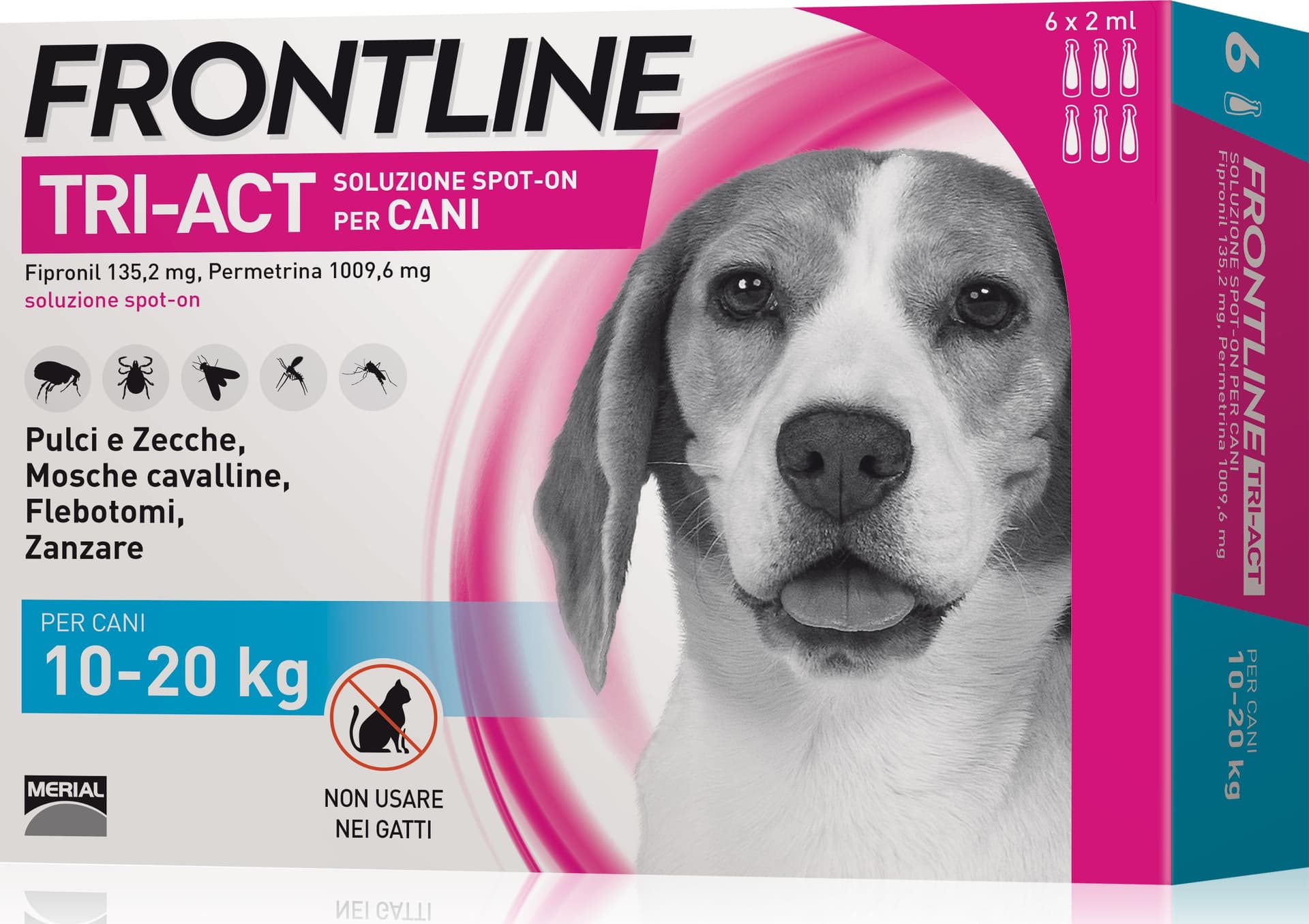 Antiparassitario Tri Act per Cani 10÷20 kg (cf. 6 Pipette) Frontline - 2