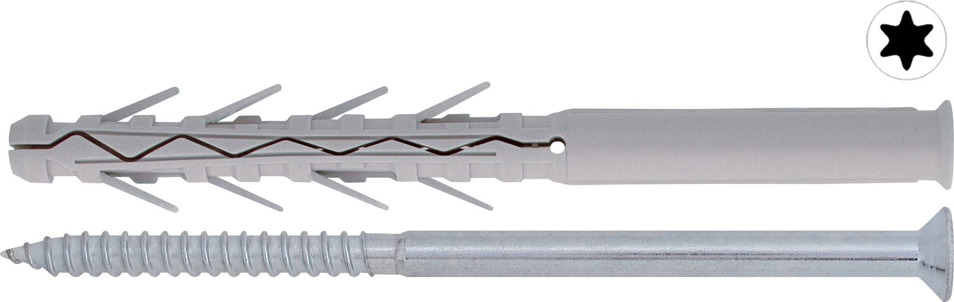 Tassello TUP4 con Vite Torx 50 Pezzi. Mm 8 x 120 Friulsider - 2