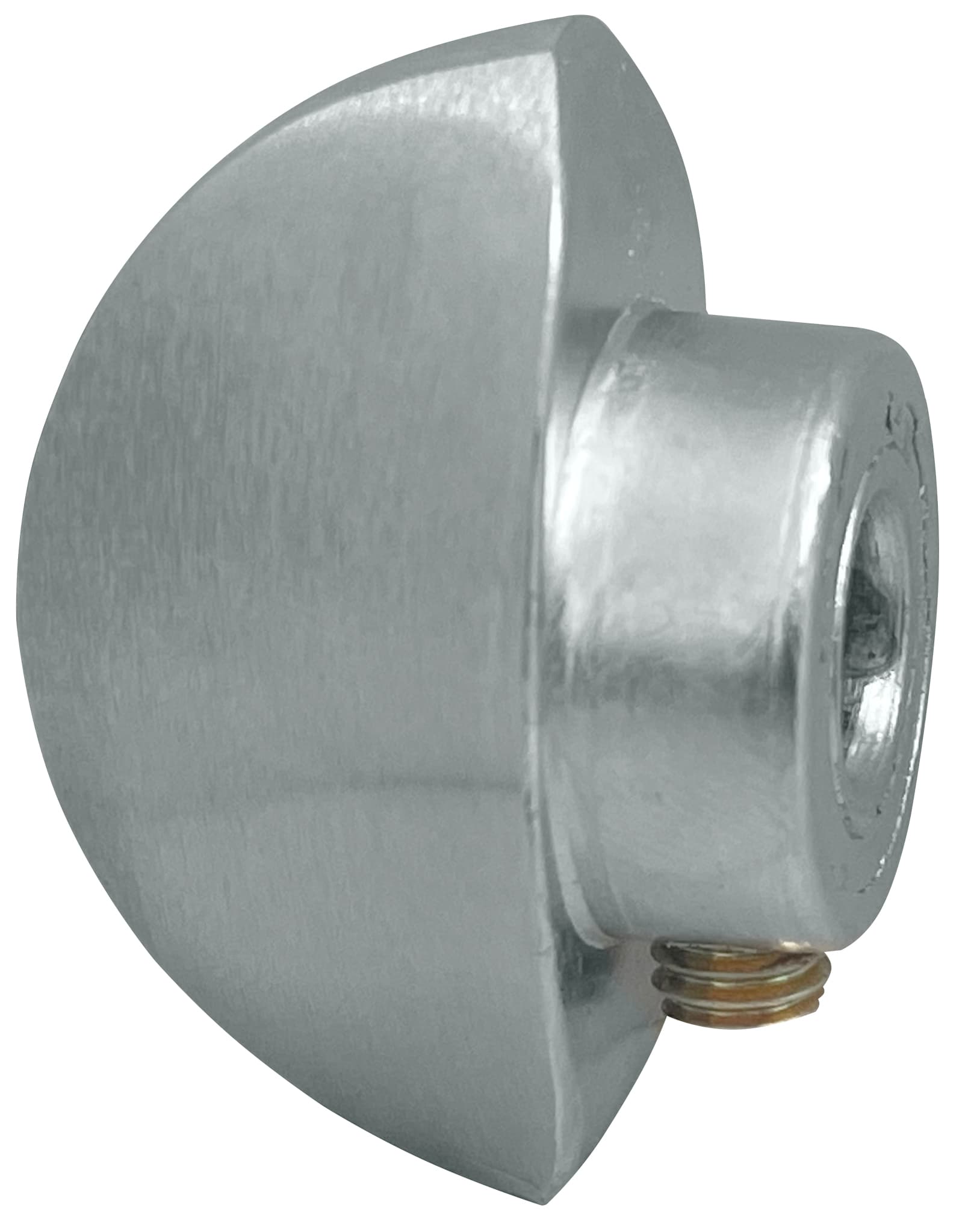 Pomolo per Cilindro in Zama Foro Ø Mm 8 Cromo Satinato Ghidini - 2
