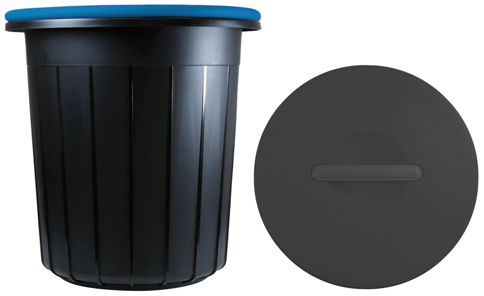 Pattumiera Eco Solution L 16 cm 33 x 33X33 5 H Colore Nero Blu Giò Style - 2