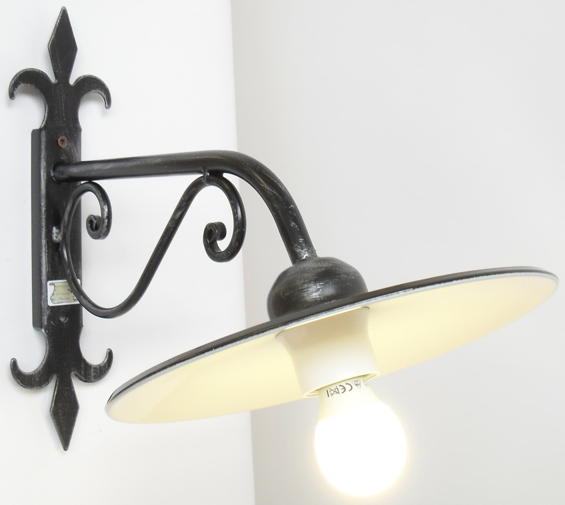 Lampada Tulipano con Piatto Ø Cm 27 1 x 100 Watt - 2