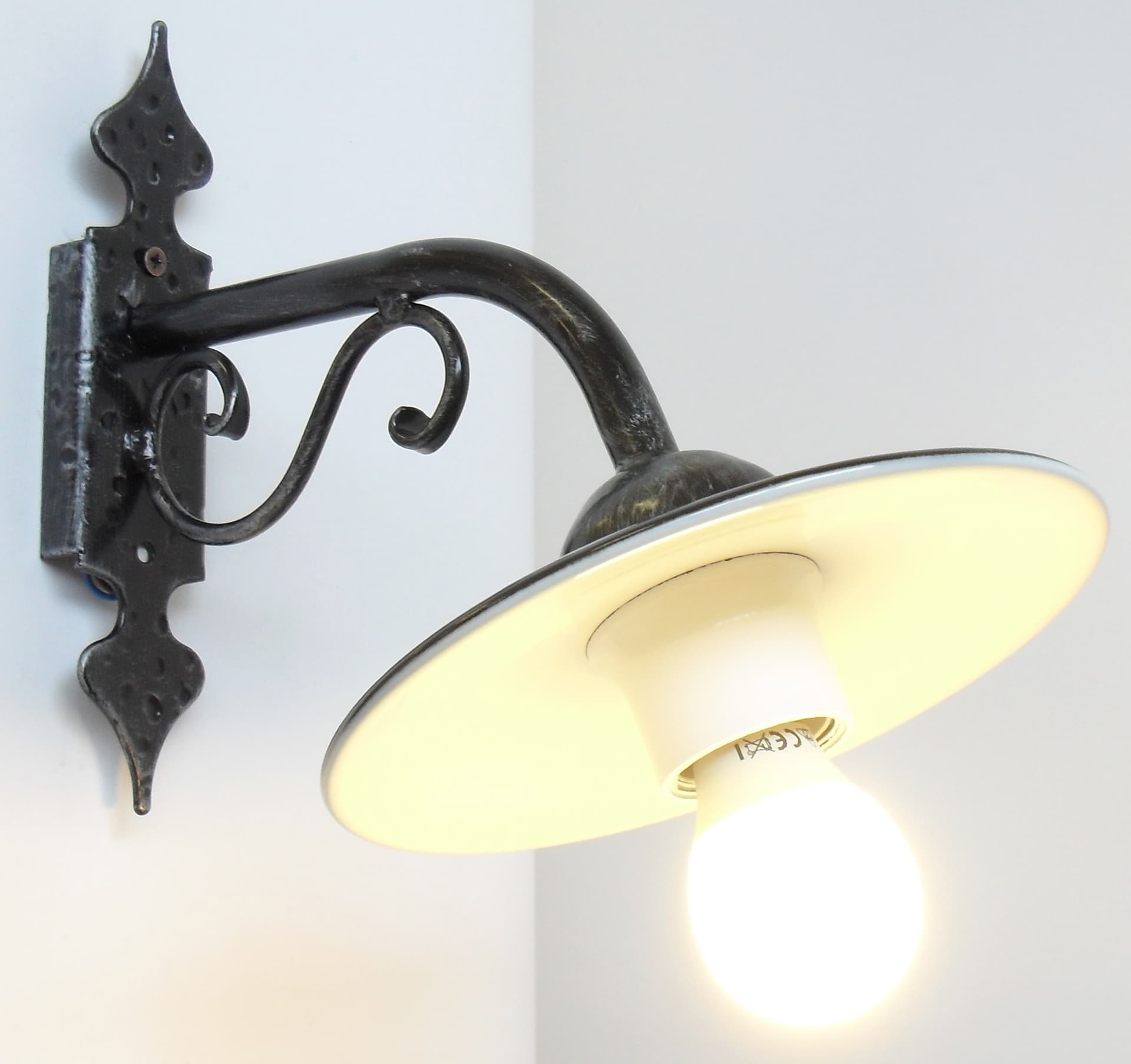 Lampada Tulipano con Piatto Ø Cm 20 1 x 100 Watt - 2