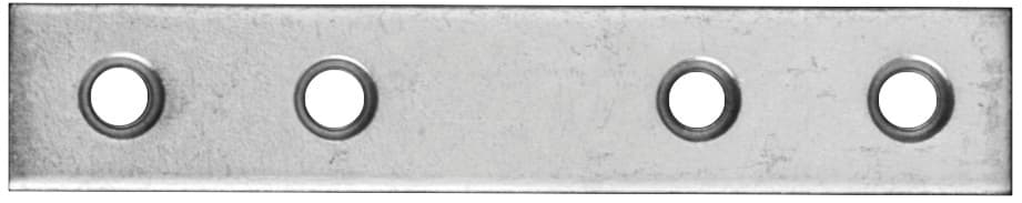 Lastrina Diritta Inox 100 Pezzi. 4 Fori Mm 60 - 2