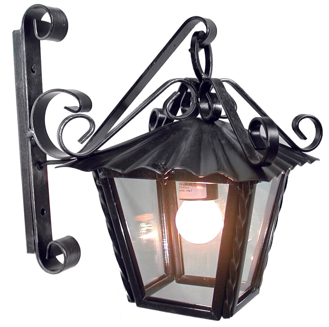 Lanterna Quadrata con Braccio 1 x 60 Watt - 2