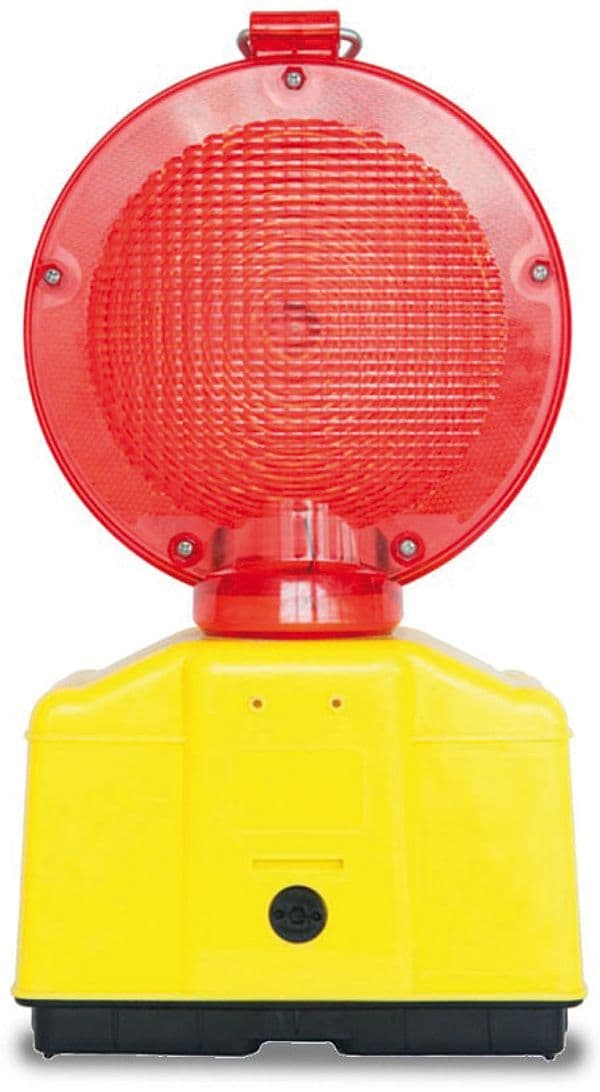 Lampeggiatore da Cantiere a LED con Staffa Colore Rosso x 1 o 2 Batterie – Autres