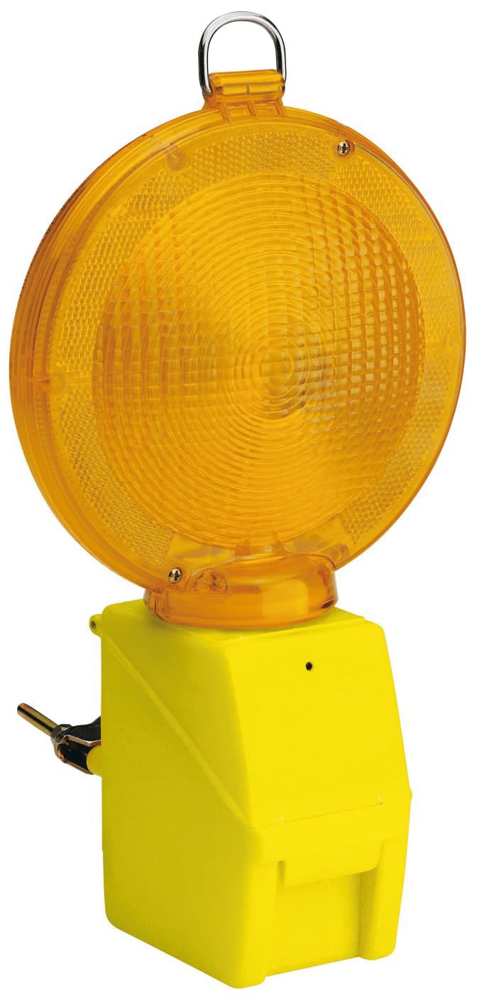 Lampeggiatore da Cantiere a LED con Staffa Colore Giallo - 2