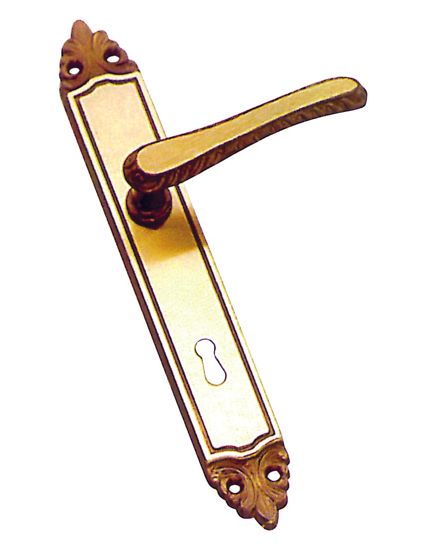 Maniglia Athena con Placca Quadro 8 Foro Patent Dist. 90 4 Pezzi - 2