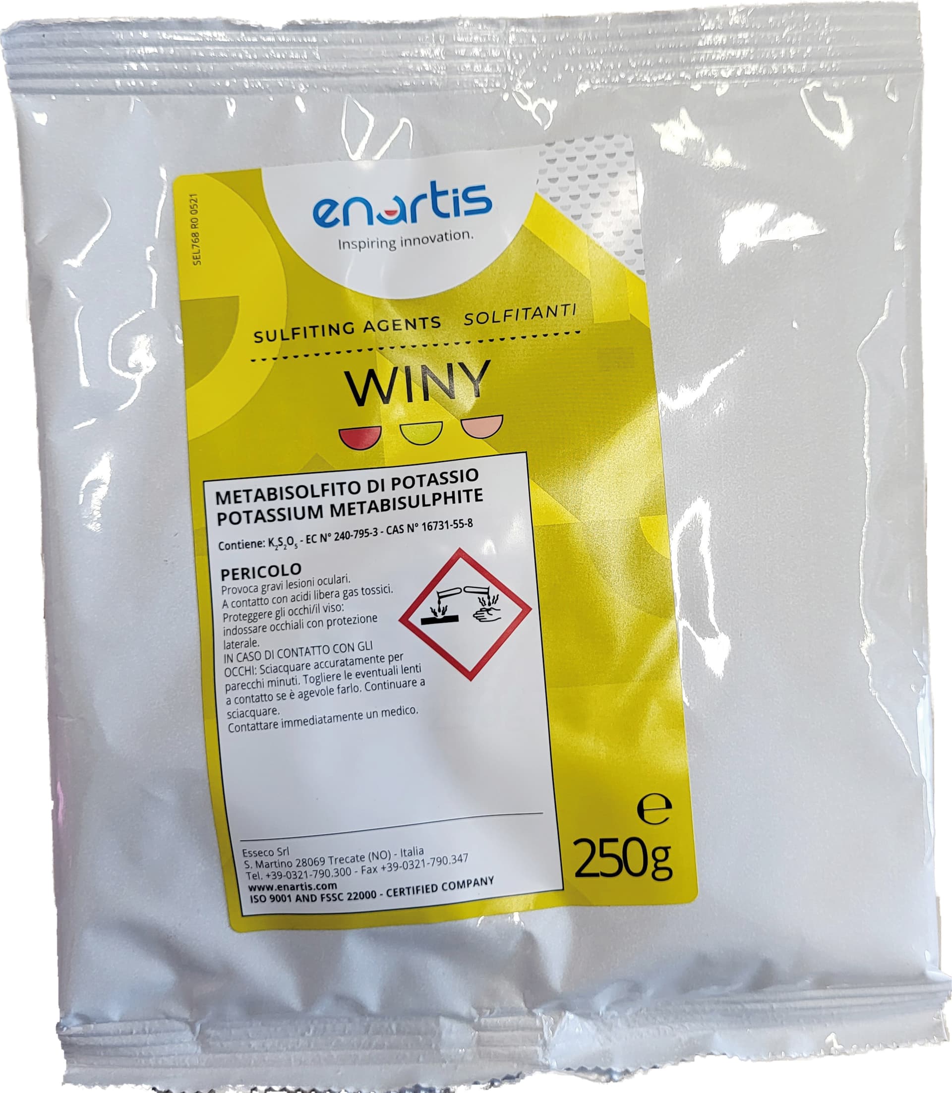 Metabisolfito Potassio Winy Gr. 250 - 2
