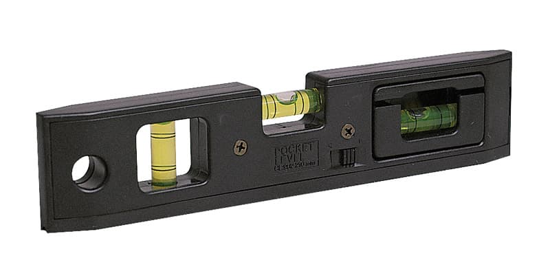 Livella Tascabile a 3 Bolle in ABS con Base Magnetica Cm 21 Metrica - 2