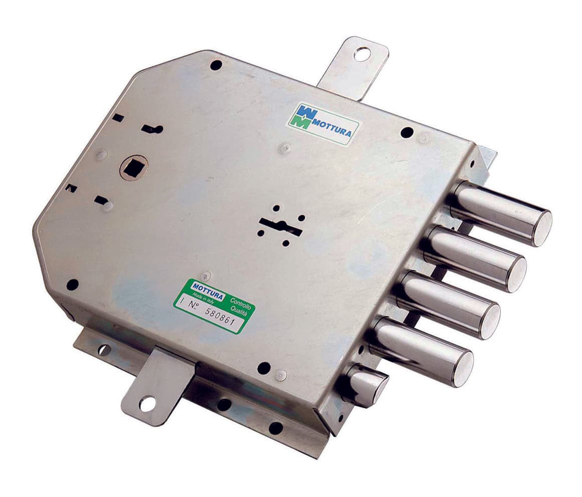 Serratura Porte Blindate Appl. D M 4M+S Trip. Art. 50.555 E.63 Dx Mottura - 2