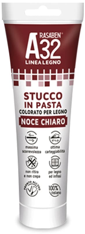 Stucco in Pasta Colore Orato per Legno A32 Ciliegio Ml. 150 6 Pezzi Rasaben - 2