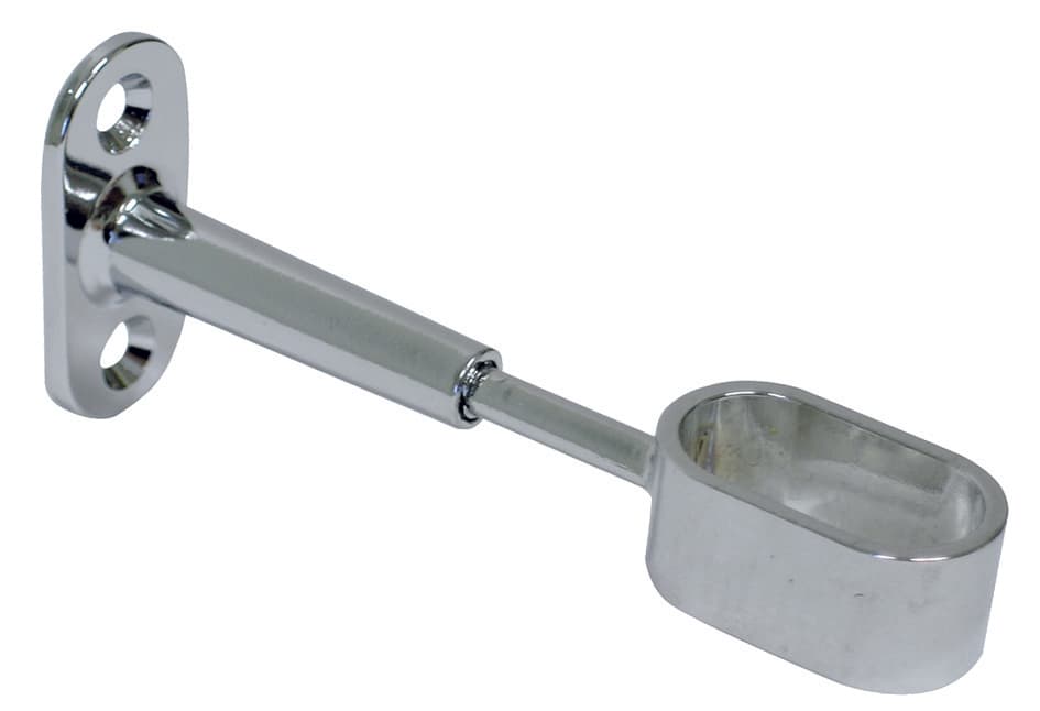 Reggitubo per Armadi Regolabile Ovale Cromato Mm 15 x 30 24 Pezzi - 2