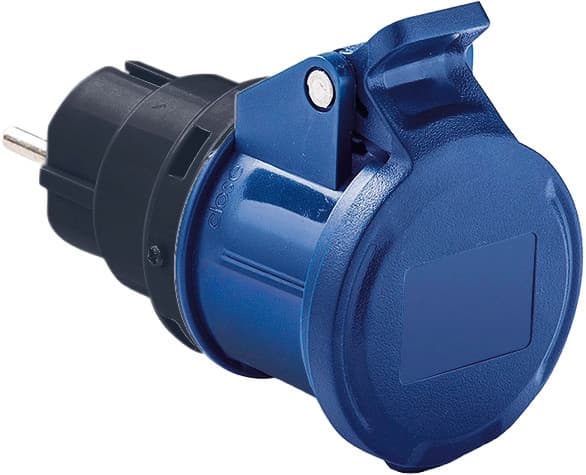 Adattatore Industriale 1868 Spina Schuko 2P+T 16A Presa 2P+T 16A 230 V IP20 - 2