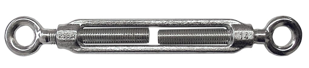 Tenditore a Due Occhi per Funi Mm 5 (3 16) 30 Pezzi Robur - 2