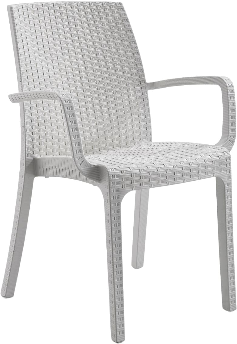 Sedia Indiana Cm 59 x 57X86 H Colore Bianco - 2