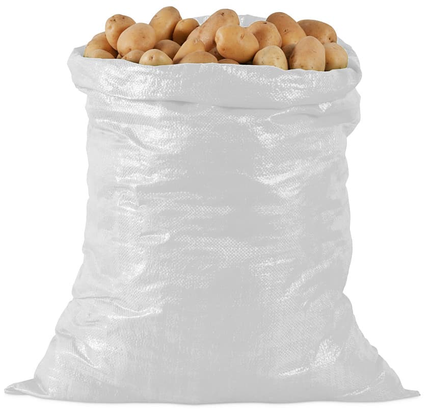Sacco in Polipropilene Bianco Orlato Capacità Kg 50 cm 55 x 100 100 Pezzi - 2