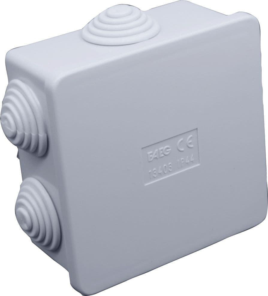 Scatola Stagna di Derivazione con Passacavi IP44 Mm 80 x 80X40 H - 2
