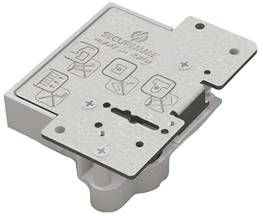 Cuore di Ricambio Sx Doppia Mappa 4 Mandate 3 Chiavi per Porte Blindate - 2