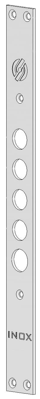 Frontale per Serrature per Porte Blindate 4 Fori Interasse Mm 37 Securemme - 2