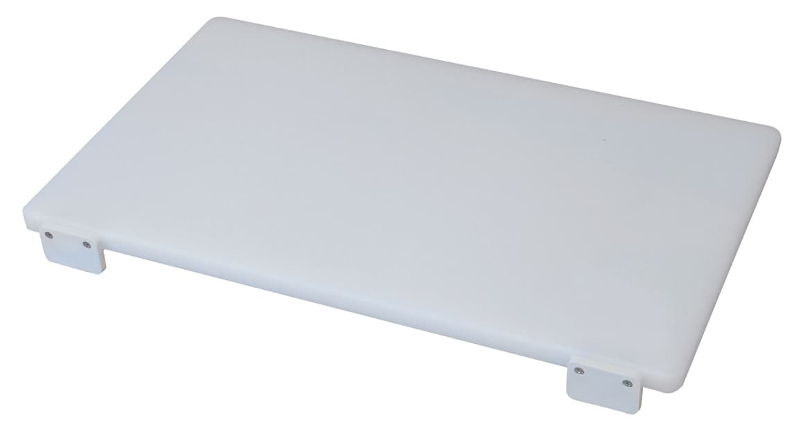 Tagliere con Fermi Bianco in Polietilene Cm 60 x 40X3 - 2