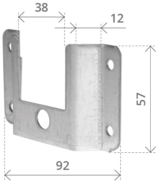 Supporto a Cassonetto senza Cuscinetto - 2