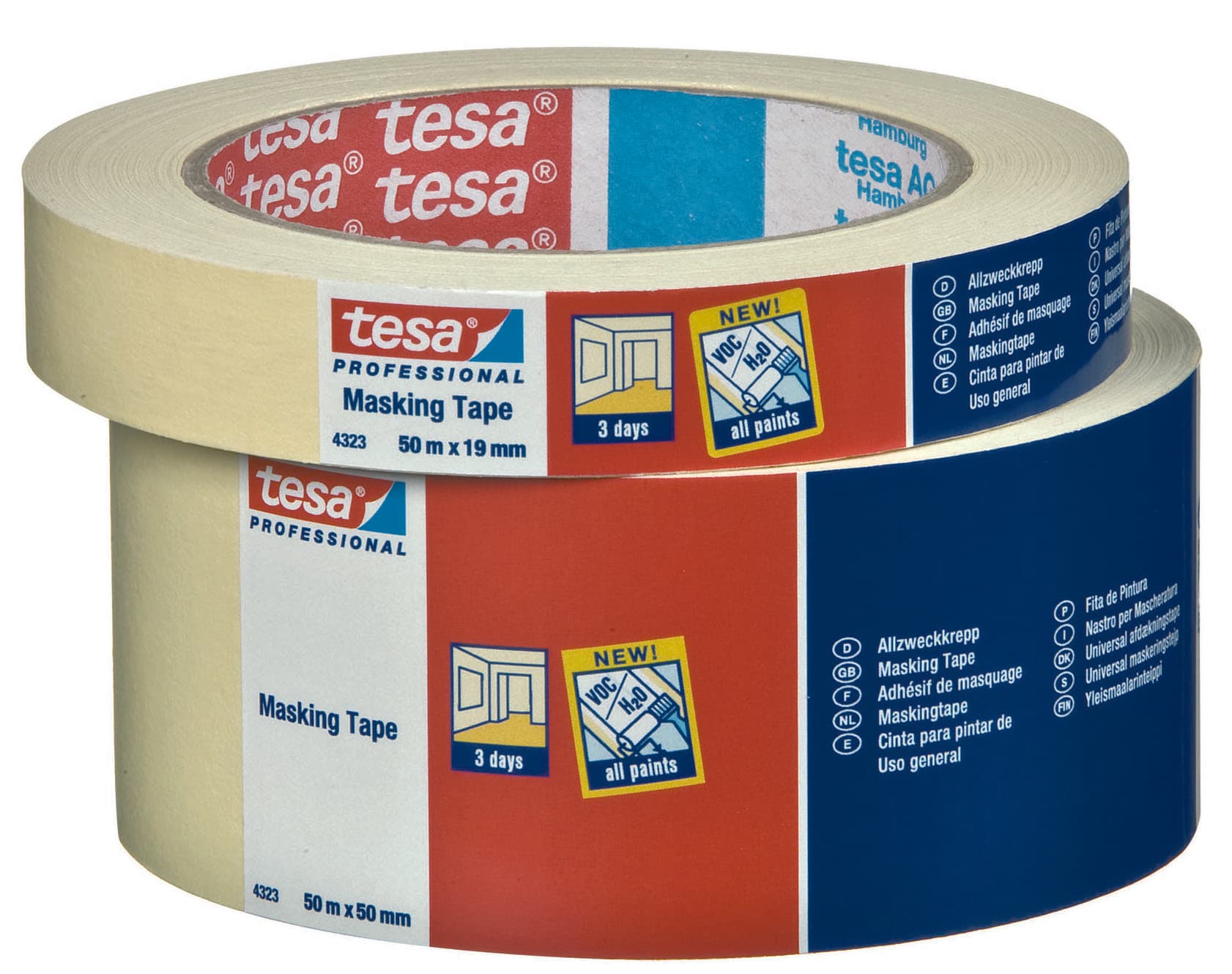 Nastro per Mascheratura Generell Purpose Mm 25 x 50 M 72.00 Rotoli Tesa - 2
