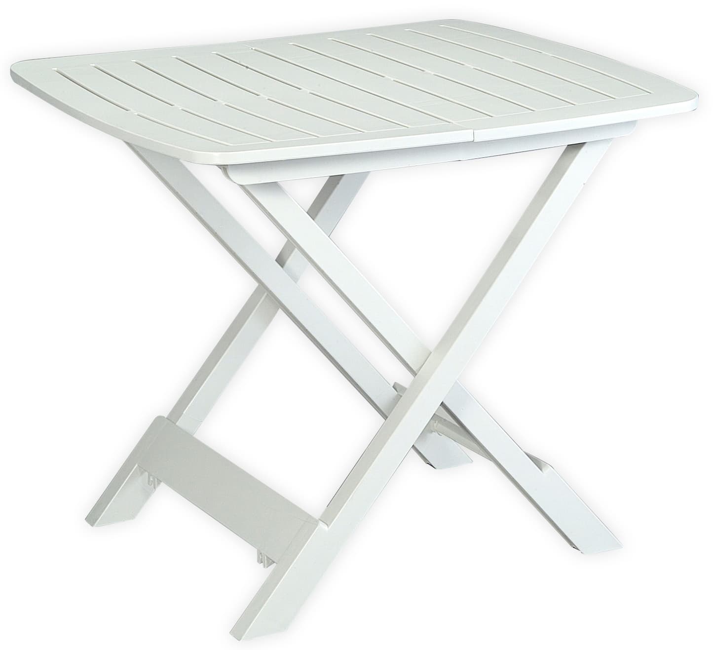 Tavolo Tevere Pieghevole Cm 79 x 72X70 H Colore Bianco - 2