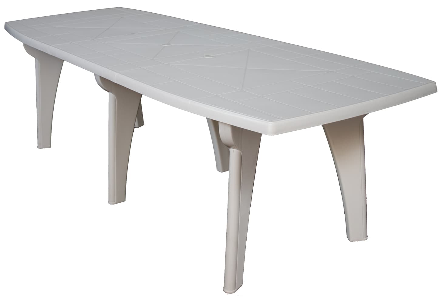 Tavolo Lipari 2 cm 250 x 90X72 H Colore Bianco - 2