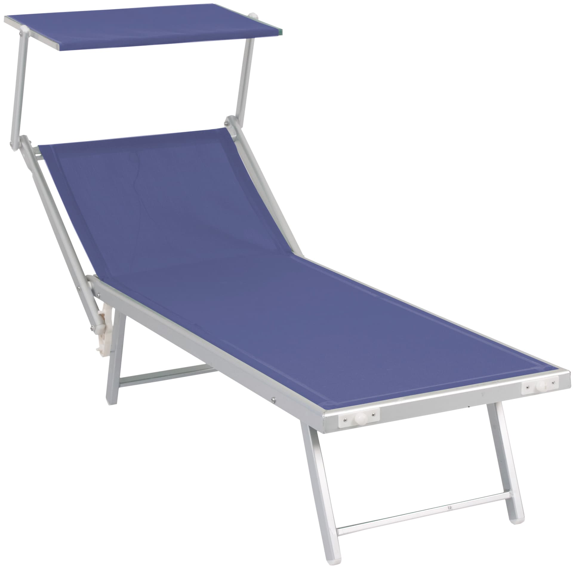 Lettino Pool Cm 61 x 189X40 H Colore Blu Tata Linda - 2