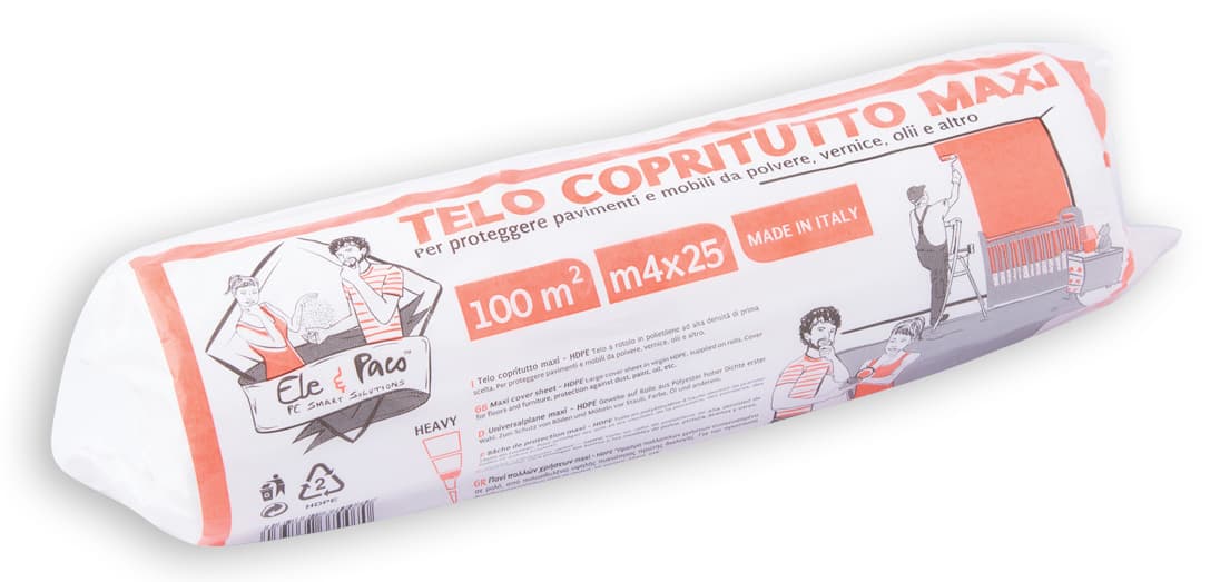 Telo Copritutto Maxi Gr. 670 Mq. 100 (4 x 25) 20 Pezzi - 2