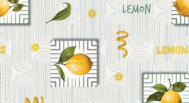 Tovagliato in PVC Fantastik Limoni C145 2 Rotolo Cm 140 (h) x 20 M (L) - 2