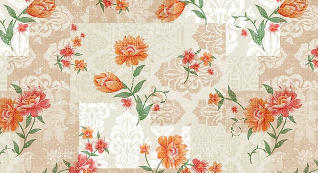 Tovagliato in PVC Fantastik Fiori 1191 3 Rotolo Cm 140 (h) x 20 M (L) - 2