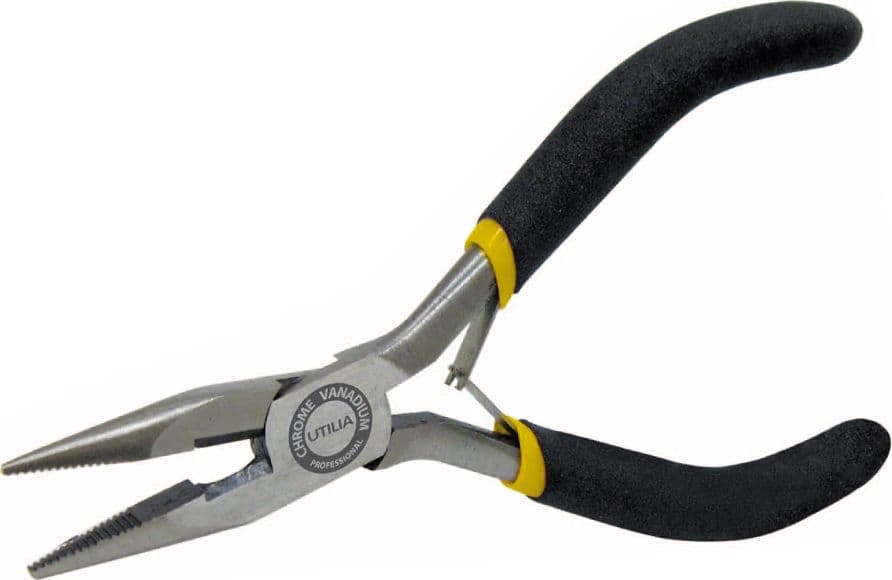 Pinza a Becchi 1/2 Tondi Diritti Professionale Mm 120 6 Pezzi Utilia - 2