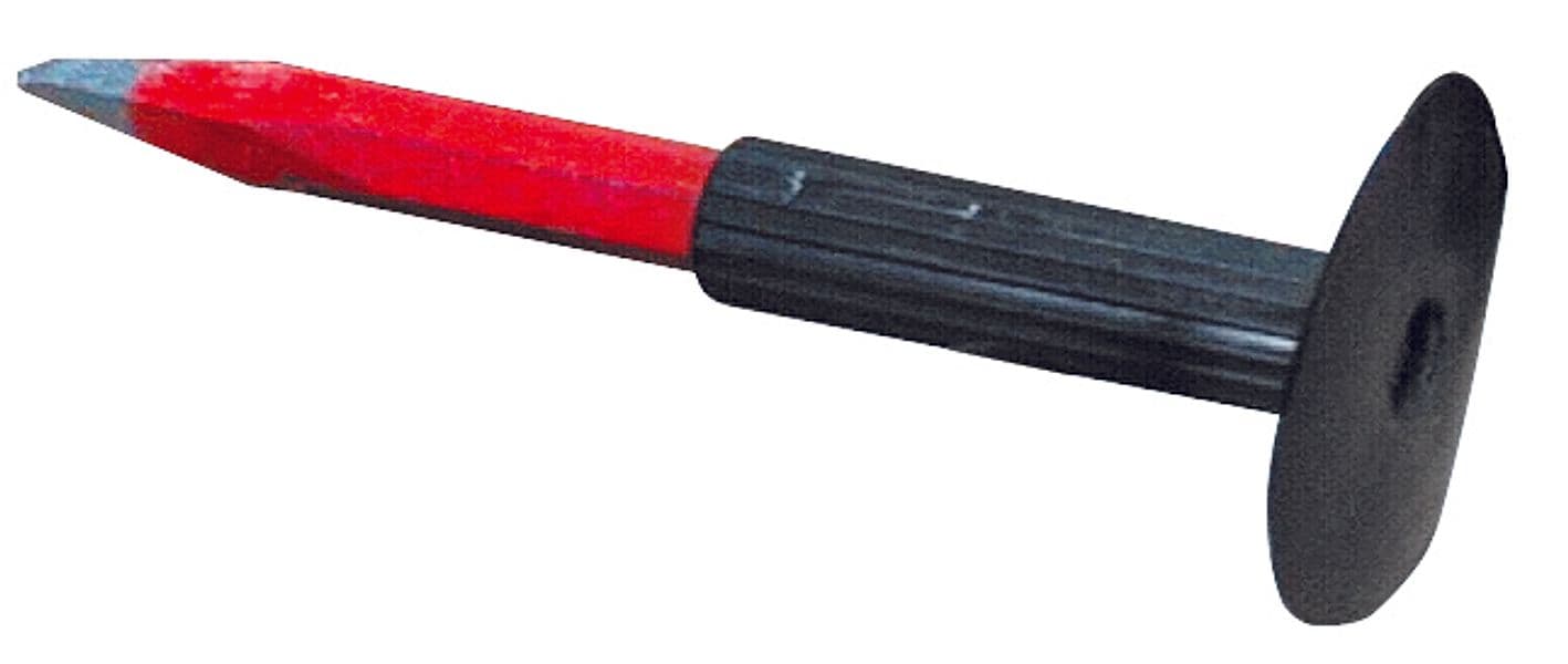 Scalpello a Punta con Paramano Mm 300 x 16 6 Pezzi Utilia