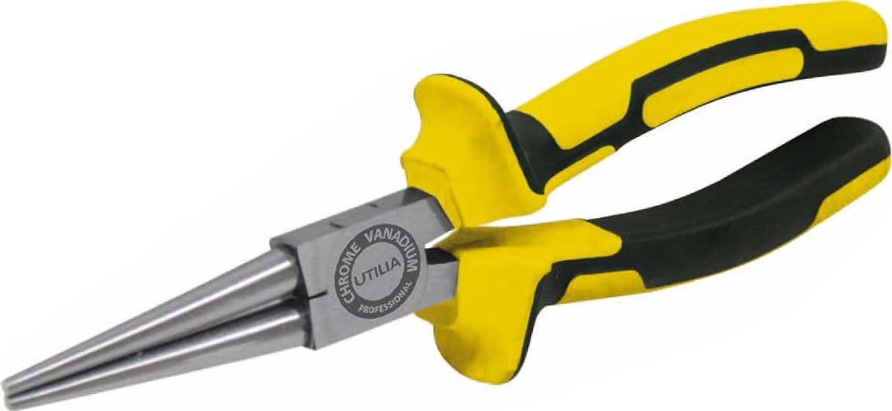 Pinza a Becchi Lunghi Tondi Professionale Mm 160 6 Pezzi Utilia - 2