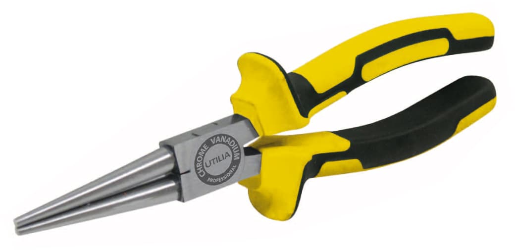Pinza a Becchi Lunghi Tondi Professionale Mm 160 6 Pezzi Utilia - 2