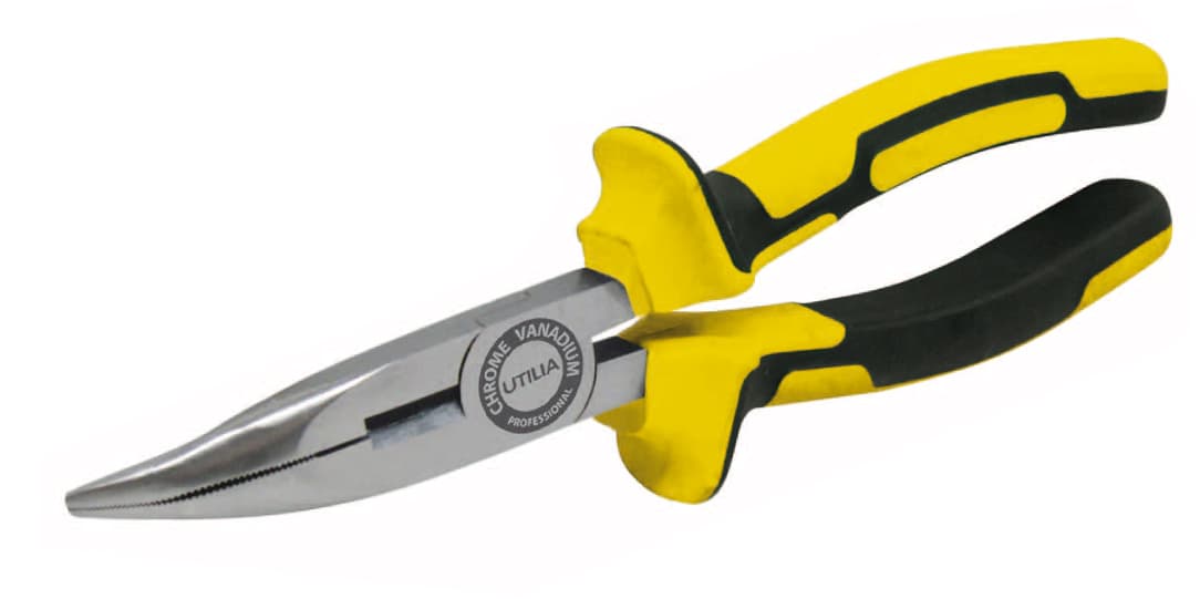 Pinza a Becchi ½ Tondi Piegati Professionale Mm 160 6 Pezzi Utilia - 2