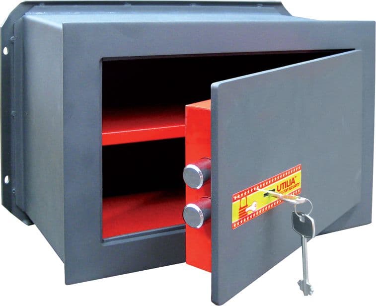 Top Security Cassaforte da Muro Chiusura con Chiave Mm 310 x 200X210 H - 2