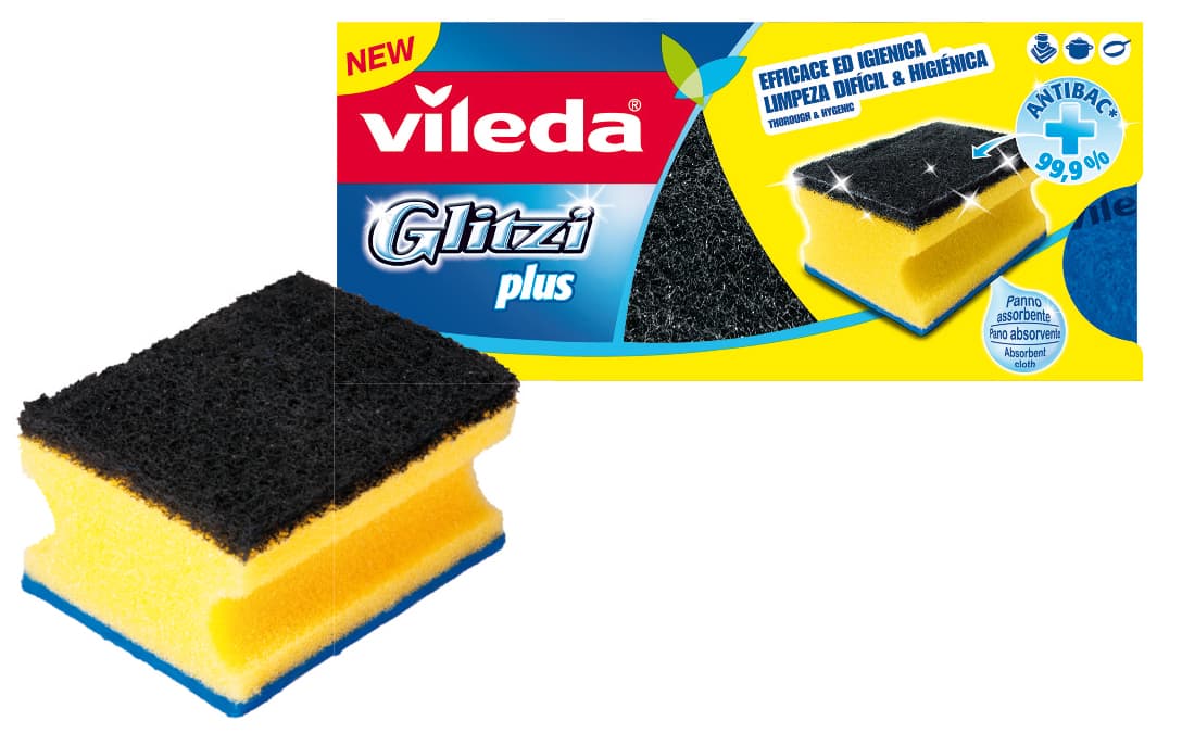 Spugnetta Glitzi Plus 3 Pezzi. 40.00 Confezioni Vileda - 2
