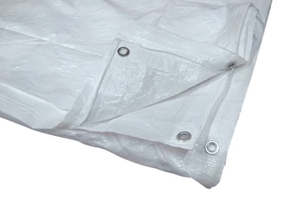 Telo Occhiellato Multiuso in Polietilene Colore Bianco M 5 x 6 Utilia - 2