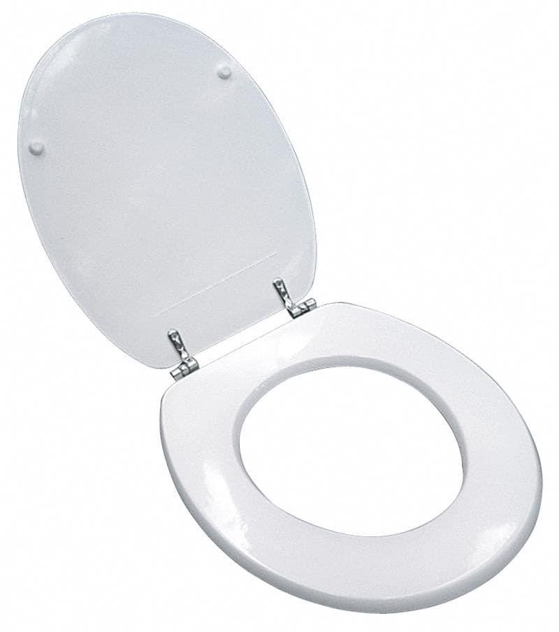 Sedile WC in Legno Colore Bianco Cm 44 x 37 5 Pezzi Utilia - 2