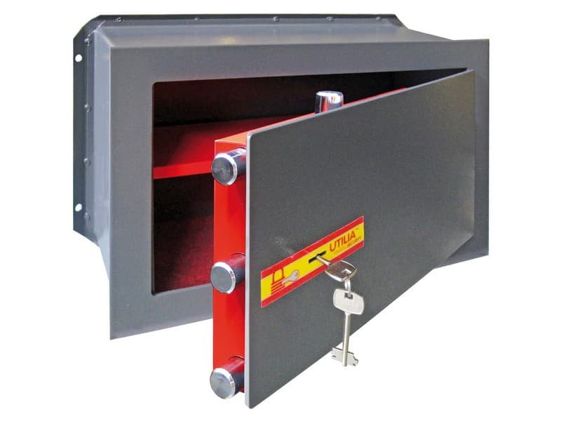 Cassaforte da Muro Chiusura con Chiave Mm 420 x 195X280 H Utilia Security - 2