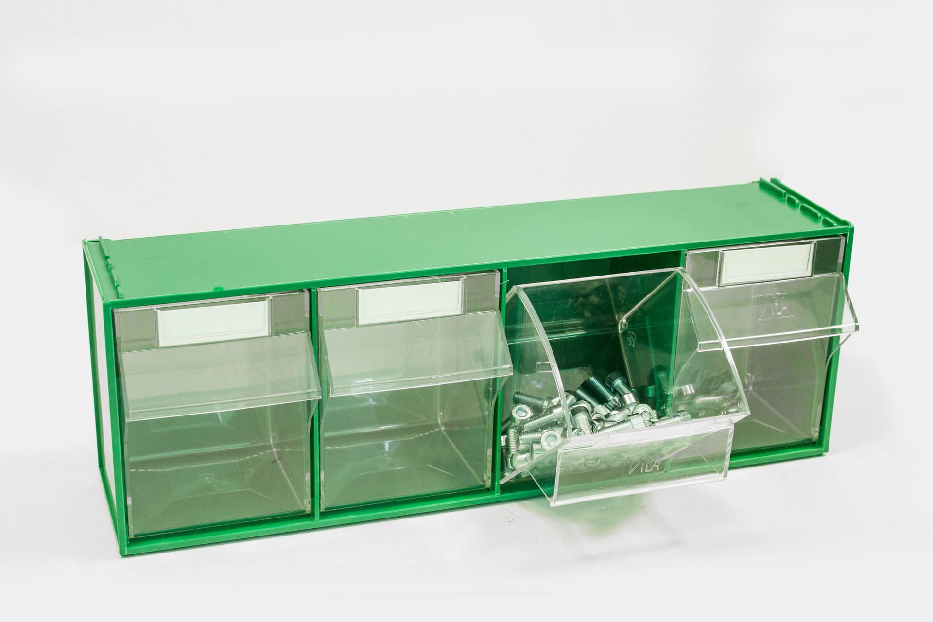 Cassettiera Componibile Fox 104 Verde 4 Cassetti Mm 600 x 177X206 H Vipa - 2