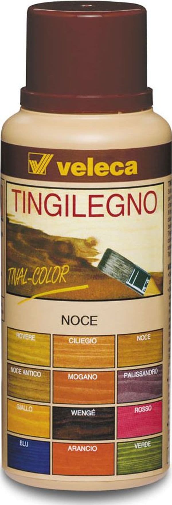 Tingilegno Tival Colore Or Ml. 250 Noce 6 Pezzi Veleca - 2