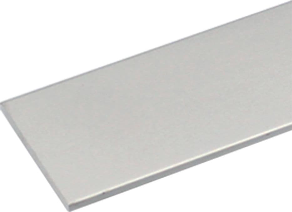 Profilo per Fai da Te Piatto 2 Col. Uniko Argento 10 Pezzi 30 X in Alluminio 2 Mt - 2