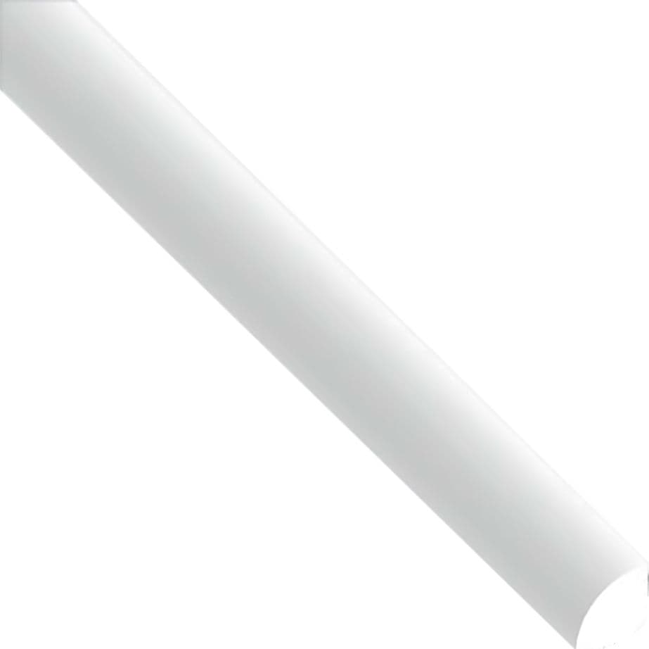 Profilo Tondo Autoadesivo per Angoli 2,6 Satinato 8 Pezzi 14 X 14 X in PVC 1 Mt - 2