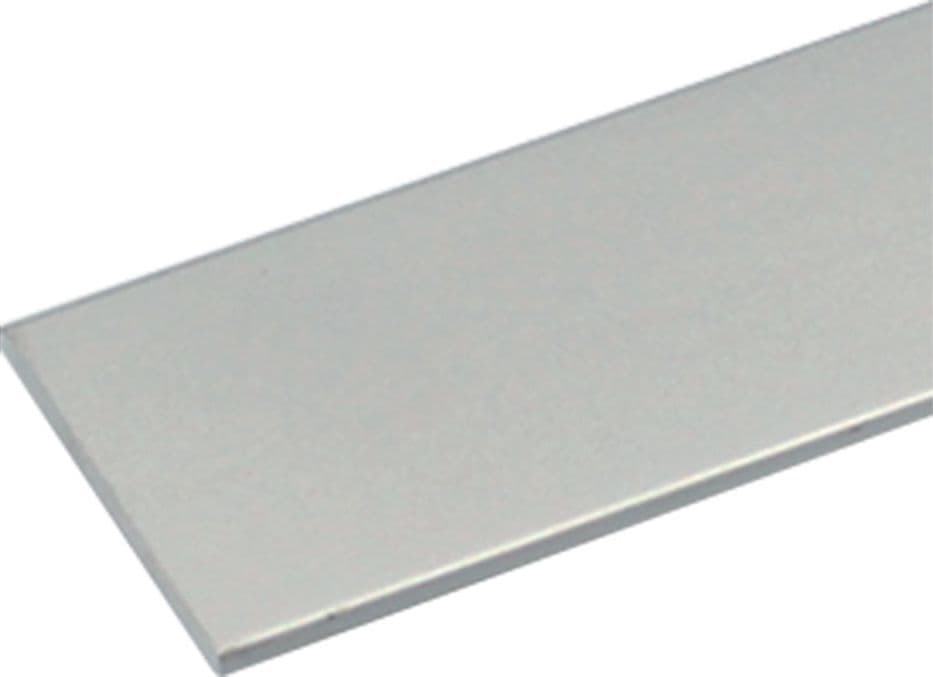 Profilo per Fai da Te Piatto 1 Col. Uniko Argento 8 Pezzi 15 X in Alluminio 2 Mt