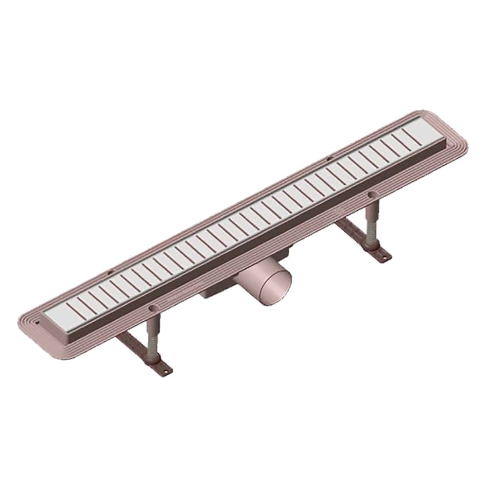 Canaletta per Doccia con Griglia + 75 X 4,6 X 1,4 76 X 5,3 X in Acciaio Inox 4,2 cm – Autres